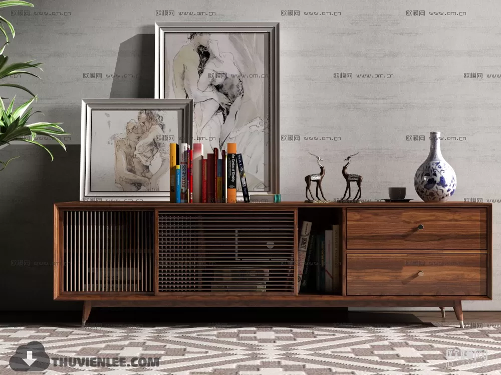 FURNITURE – TV SHELF 3D MODELS – 063