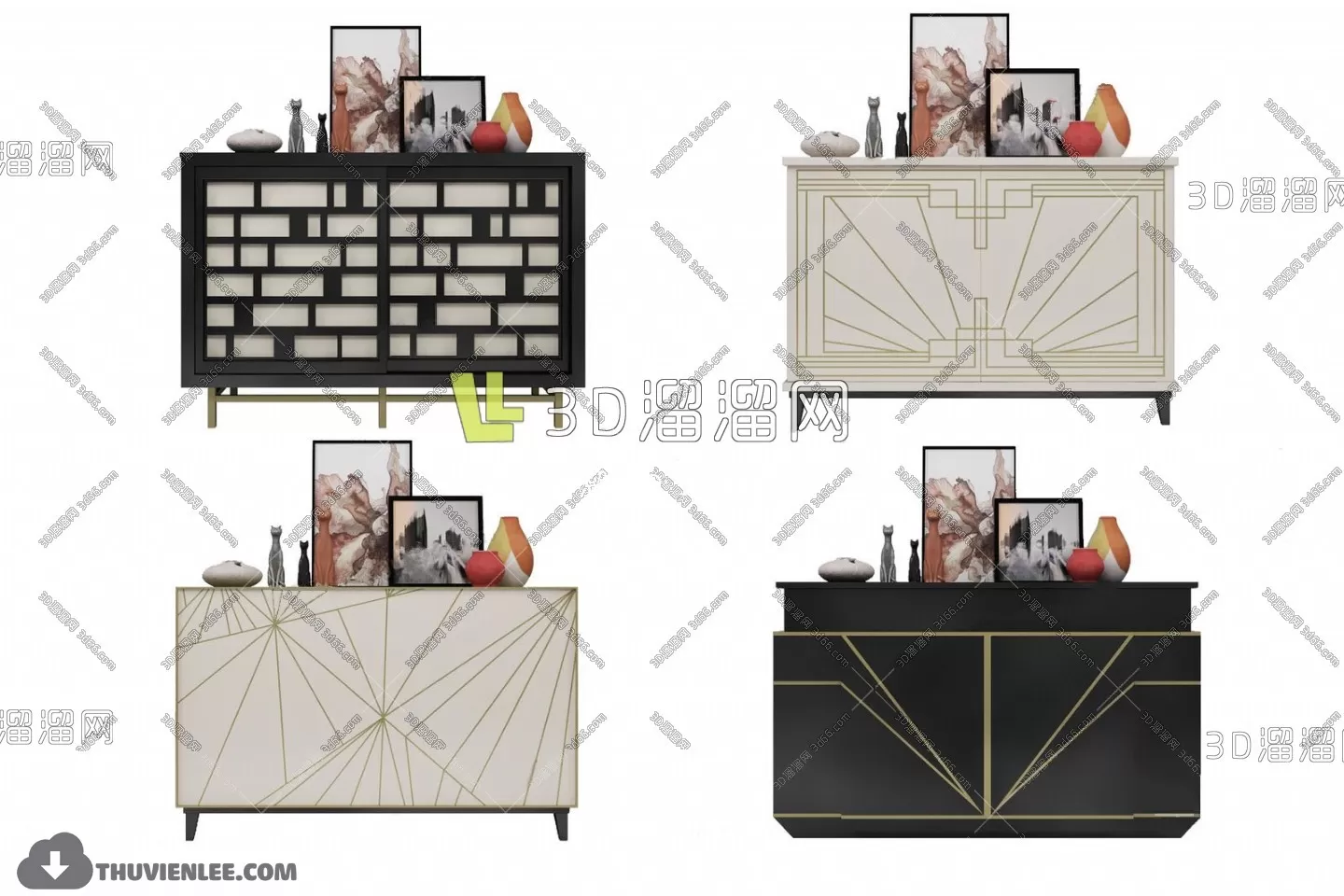 FURNITURE – TV SHELF 3D MODELS – 065