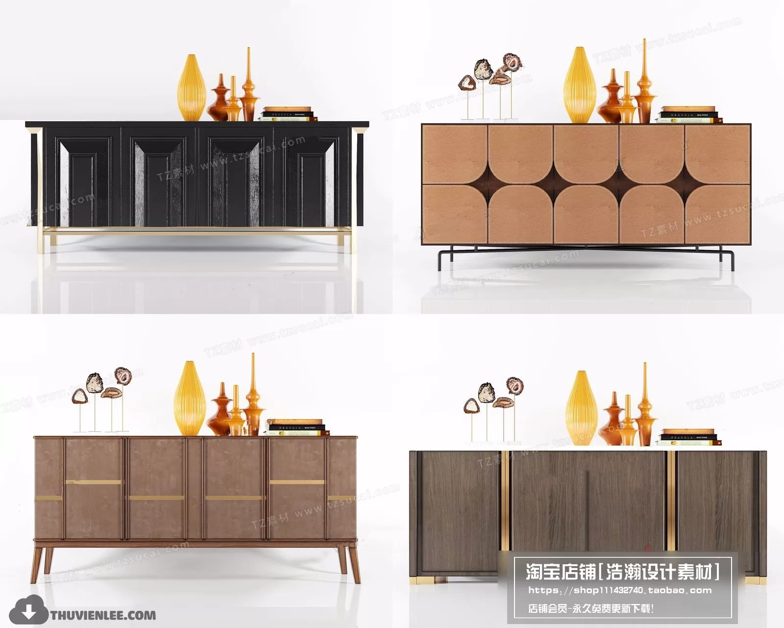 FURNITURE – TV SHELF 3D MODELS – 072