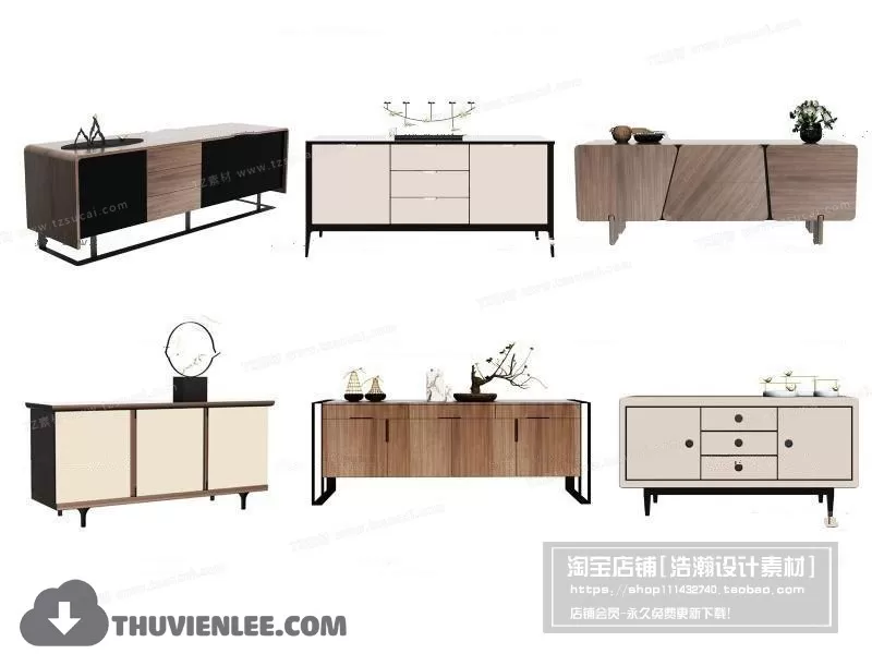 FURNITURE – TV SHELF 3D MODELS – 075