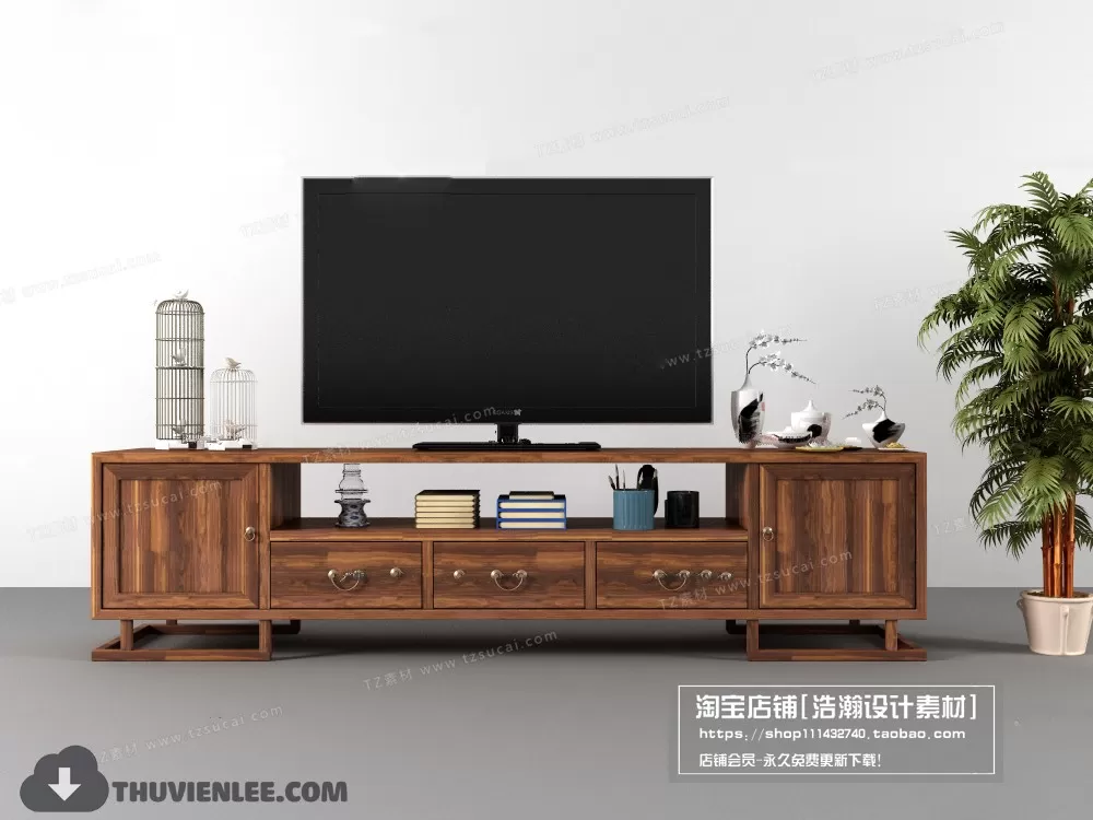 FURNITURE – TV SHELF 3D MODELS – 084