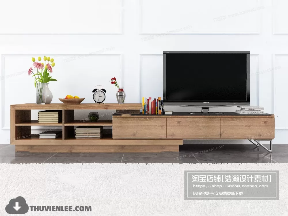 FURNITURE – TV SHELF 3D MODELS – 085