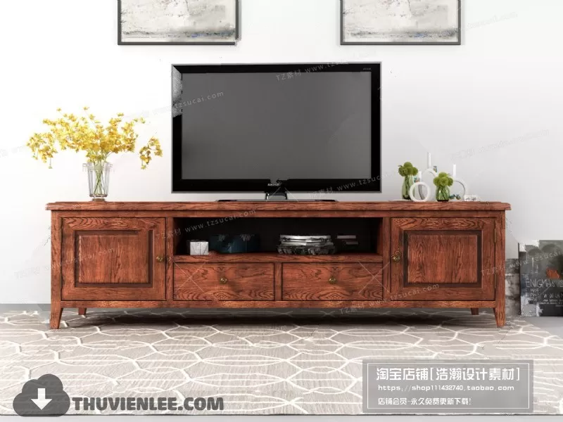 FURNITURE – TV SHELF 3D MODELS – 091