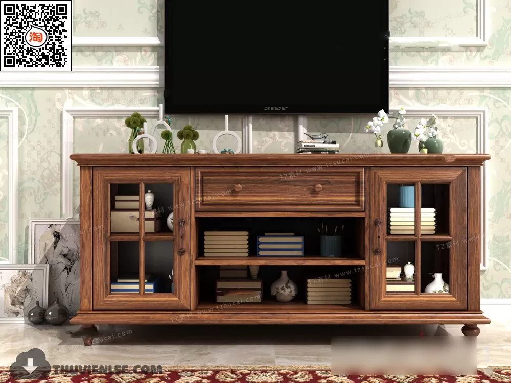 FURNITURE – TV SHELF 3D MODELS – 099