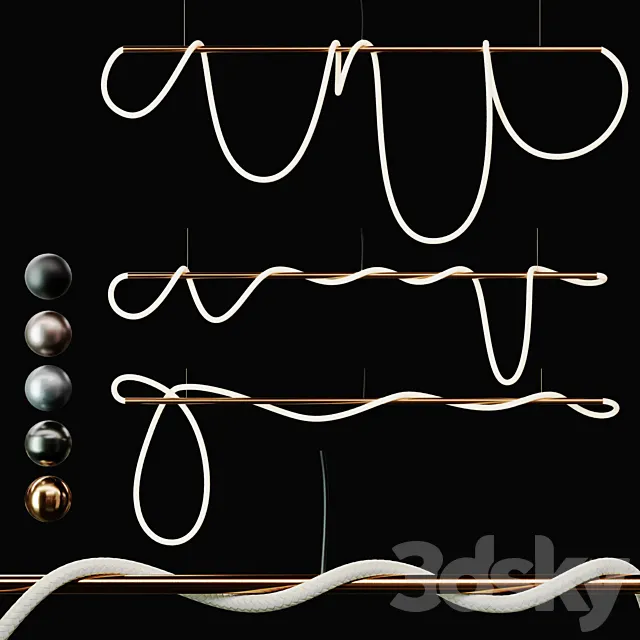 3Luke Lamp Pendant light _Tracer Bar 2(8 ft) | 3lights || 5mat | 3D Model 3Luke Lamp Pendant light _Tracer Bar 2(8 ft) | 3lights || 5mat | 3D Model