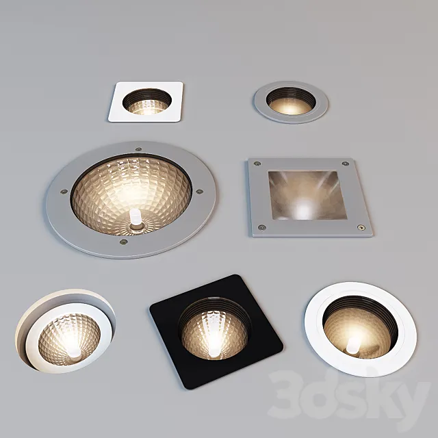4 built-in lights 3DModel