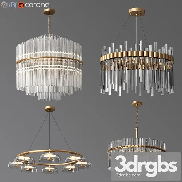 4 celing light collection 04 3D Model Download 4 celing light collection 04 3D Model Download