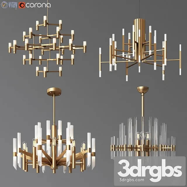 4 Celing Light Collection 05 3D Model Download 4 Celing Light Collection 05 3D Model Download