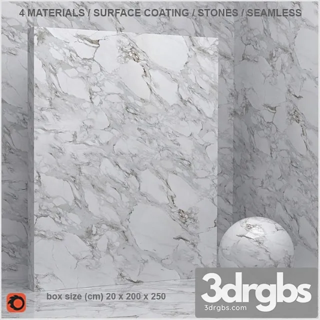 4 coating materials – stone (seamless) 3D Model Download 4 coating materials – stone (seamless) 3D Model Download