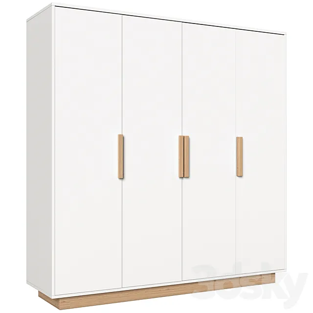 4-door wardrobe FABI 3D Model