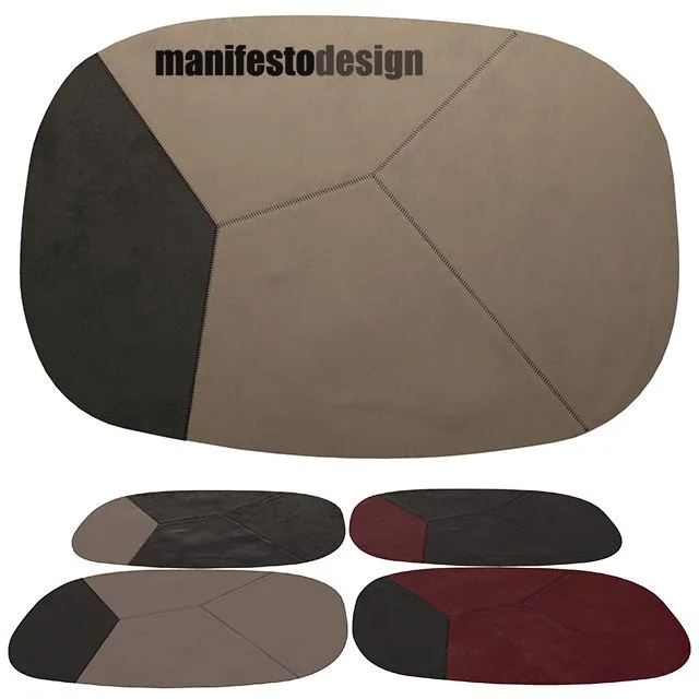4 leather carpets Manifesto campa 3D Model 4 leather carpets Manifesto campa 3D Model