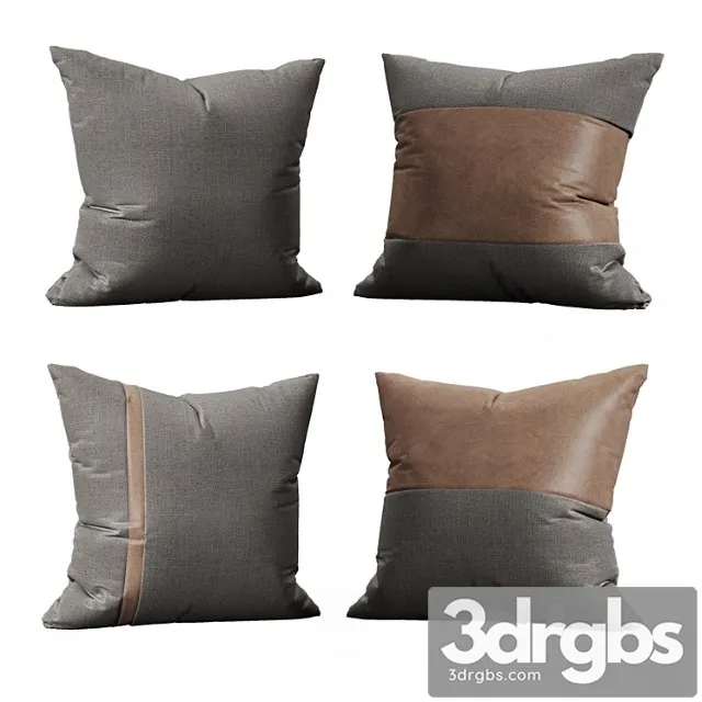 4 Modern Pillows 1 3D Model Download 4 Modern Pillows 1 3D Model Download