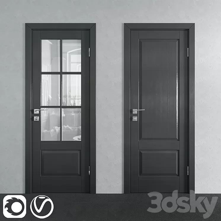4 Profildoors Xn series interior doors 3D Model