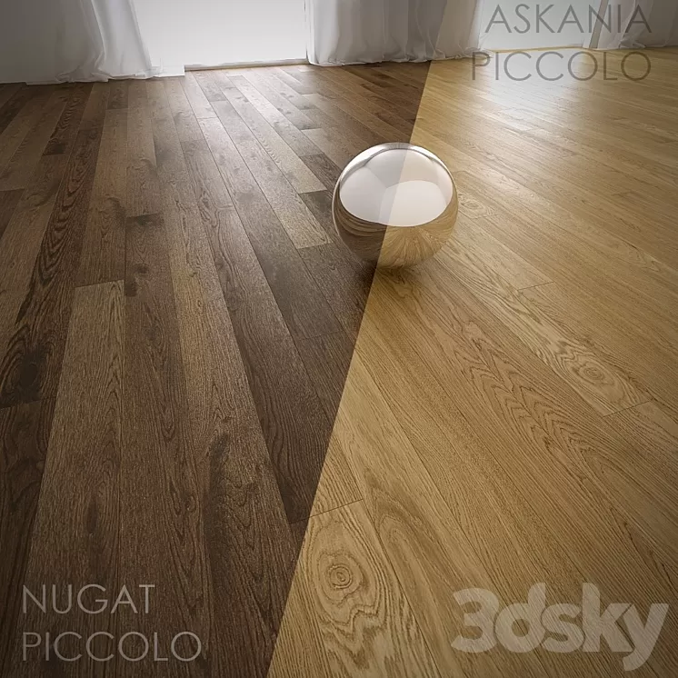 4 types of parquet barlinek collection Pure line (MultiTexture + FloorGenerator) 3D Model