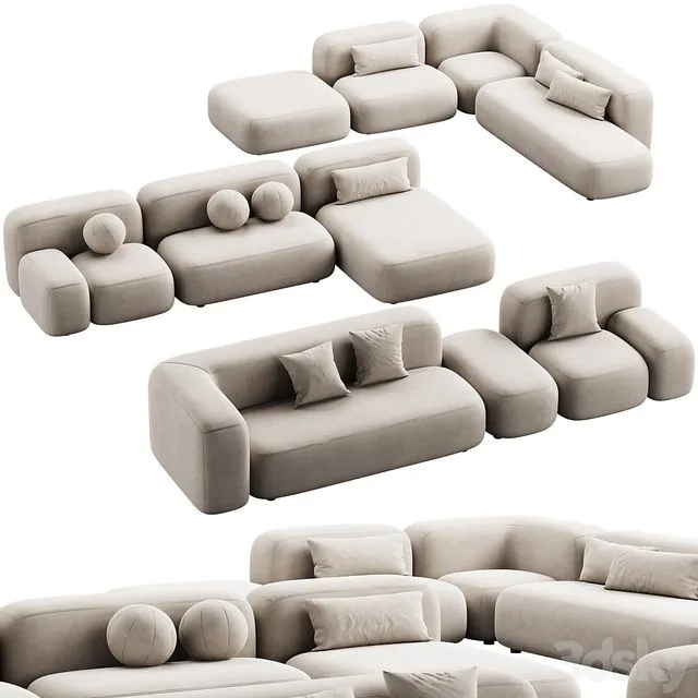 476 modular sofa ribbl by divan.ru 3D Model 476 modular sofa ribbl by divan.ru 3D Model