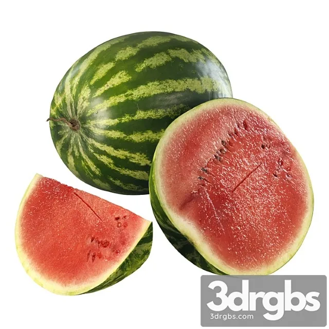 4K Watermelon 3D Model Download