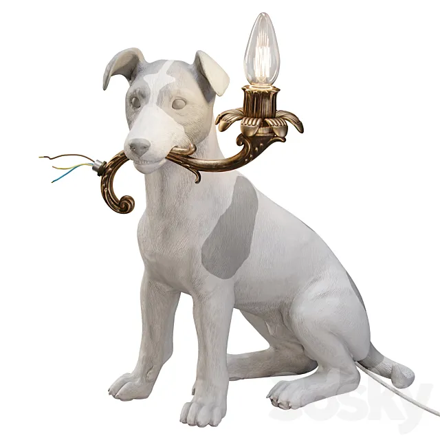 5 MINUTES ALONE … (Dog lamp) 3D Model 5 MINUTES ALONE … (Dog lamp) 3D Model