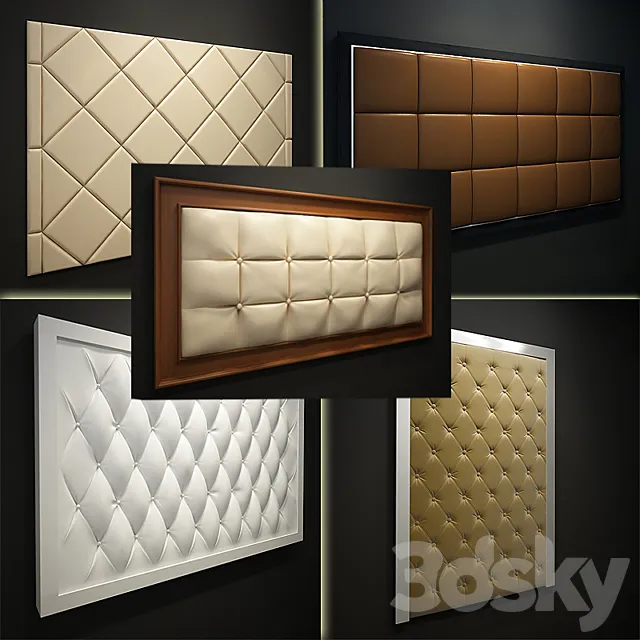 5 types of decorative panels 3DModel 5 types of decorative panels 3DModel