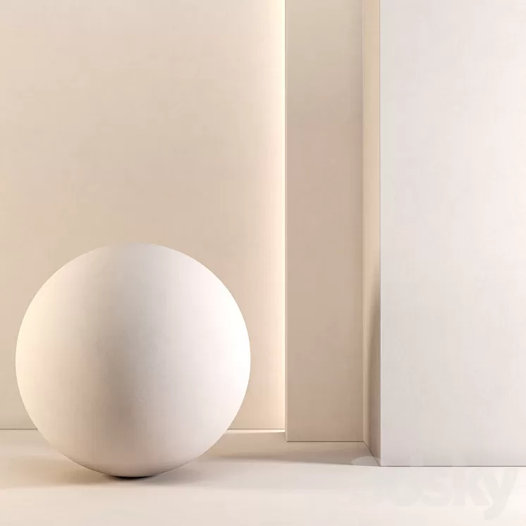 5 Wall paint Textures (5 colors) 4k Seamless – Tileable 3D Model