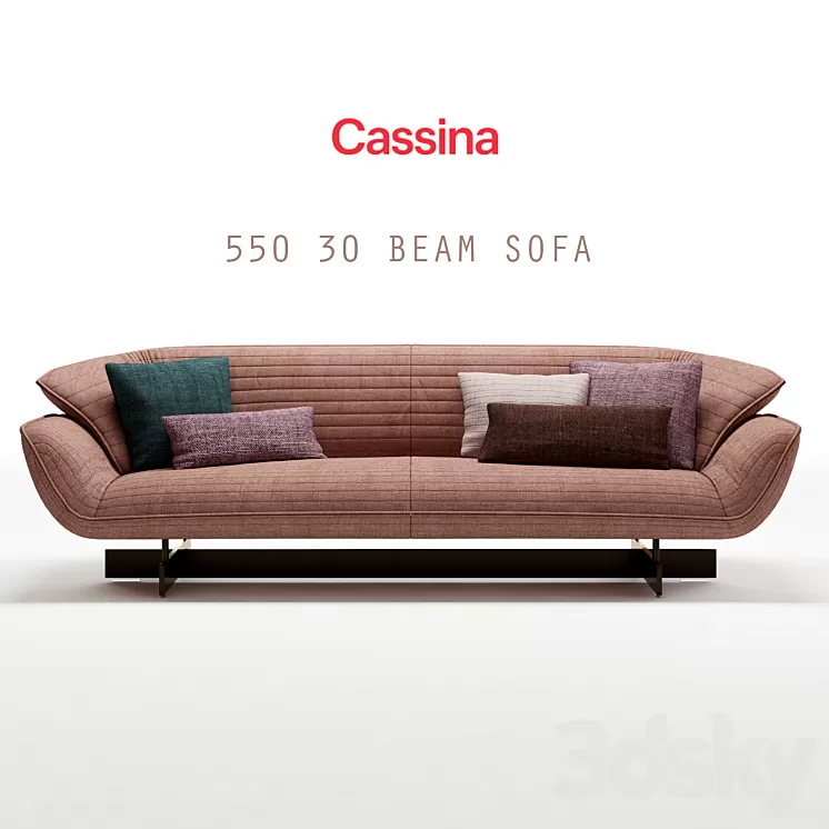 550 30 BEAM SOFA 3D Model