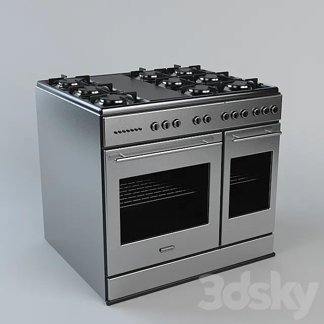 6-Burner Stove 3DModel