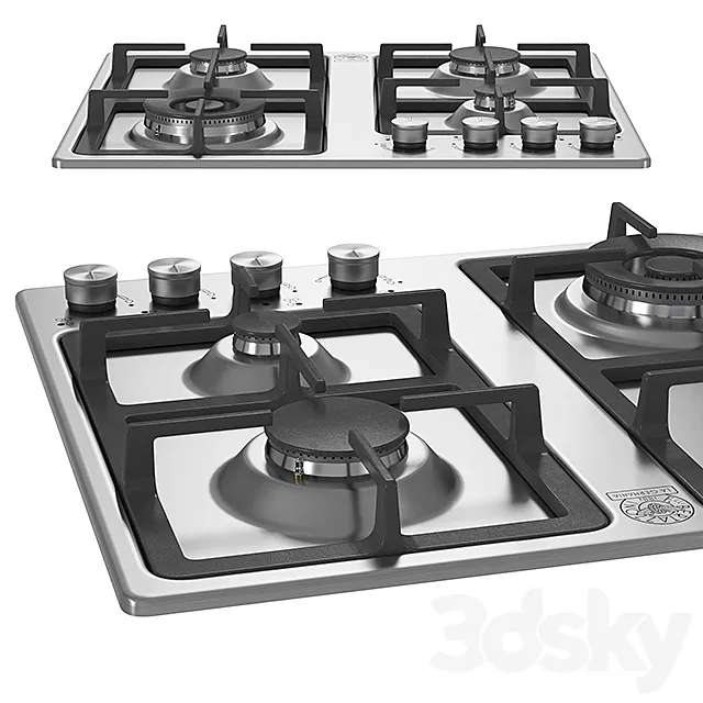 60 4-Burners Frontal Control 5 kW Wok Burner 3D Model 60 4-Burners Frontal Control 5 kW Wok Burner 3D Model