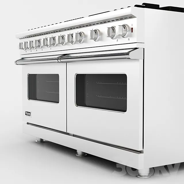 60 Viking Gas Range – VGCC 3DModel