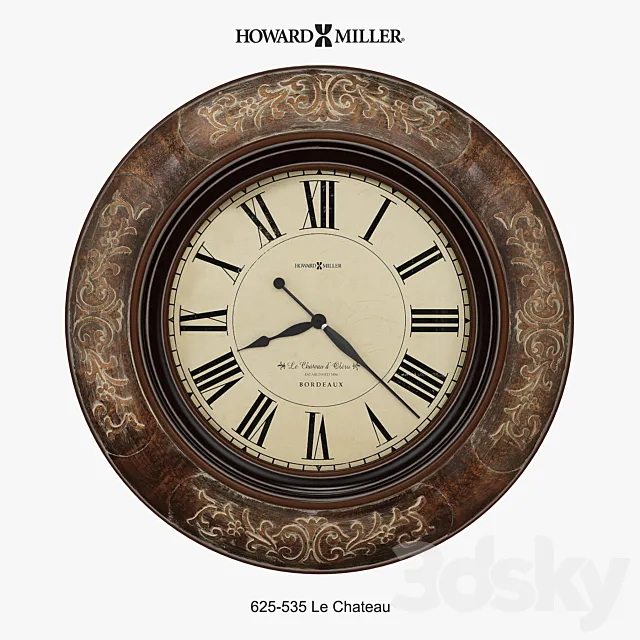 625-535 Le Chateau Wall Clock by Howard Miller 3D Model 625-535 Le Chateau Wall Clock by Howard Miller 3D Model