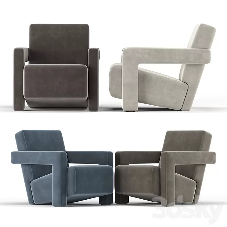 637 Utrecht Armchair 3D Model 637 Utrecht Armchair 3D Model