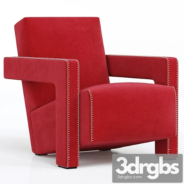637 Utrecht Cassina Armchair Xl 3D Model Download 637 Utrecht Cassina Armchair Xl 3D Model Download