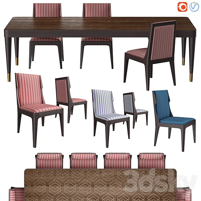 6528 Century dining 3DModel