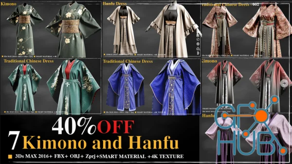 7 Kimono and Hanfu dress