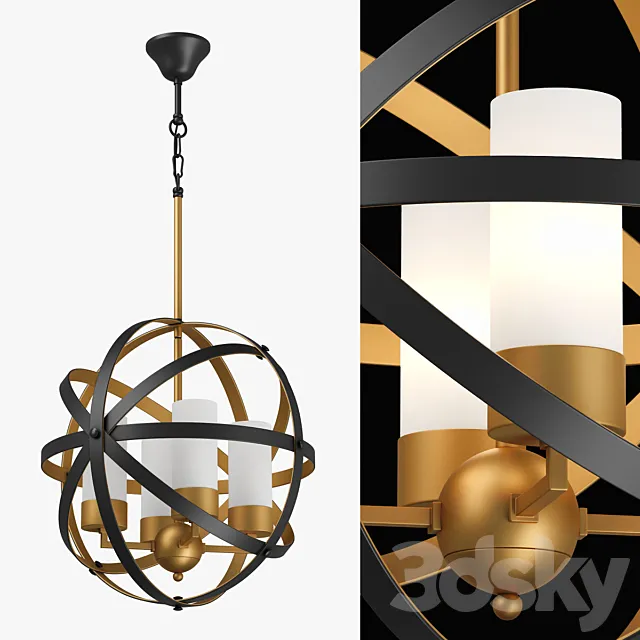 731147 Cero Lightstar hanging chandelier 3D Model 731147 Cero Lightstar hanging chandelier 3D Model