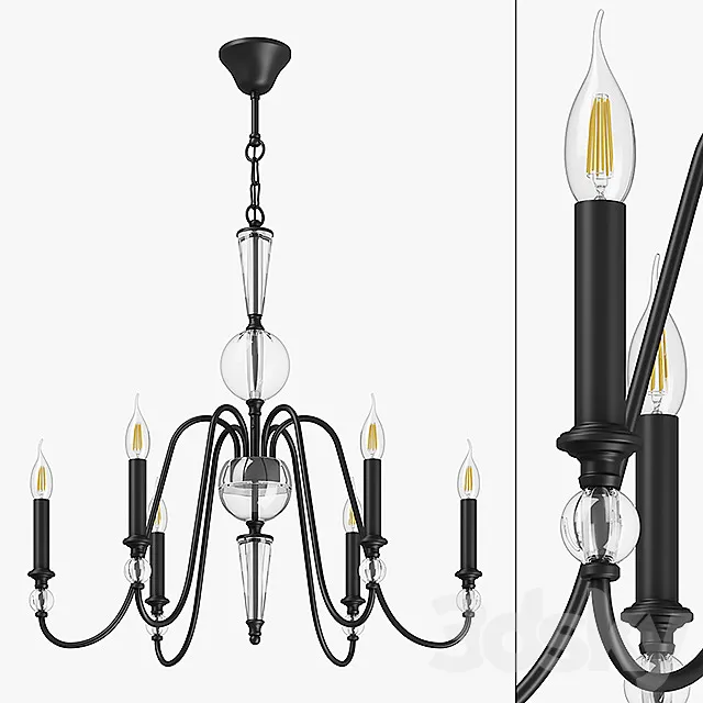 732067 Ragno Lightstar ceiling chandelier 3D Model 732067 Ragno Lightstar ceiling chandelier 3D Model