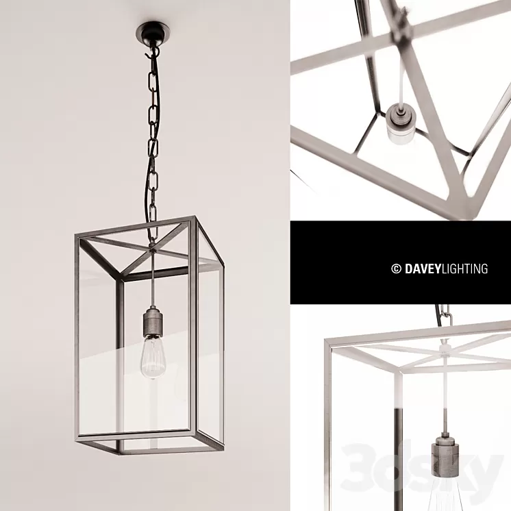 7639 Square Pendant. Davey Lightning. 3D Model 7639 Square Pendant. Davey Lightning. 3D Model