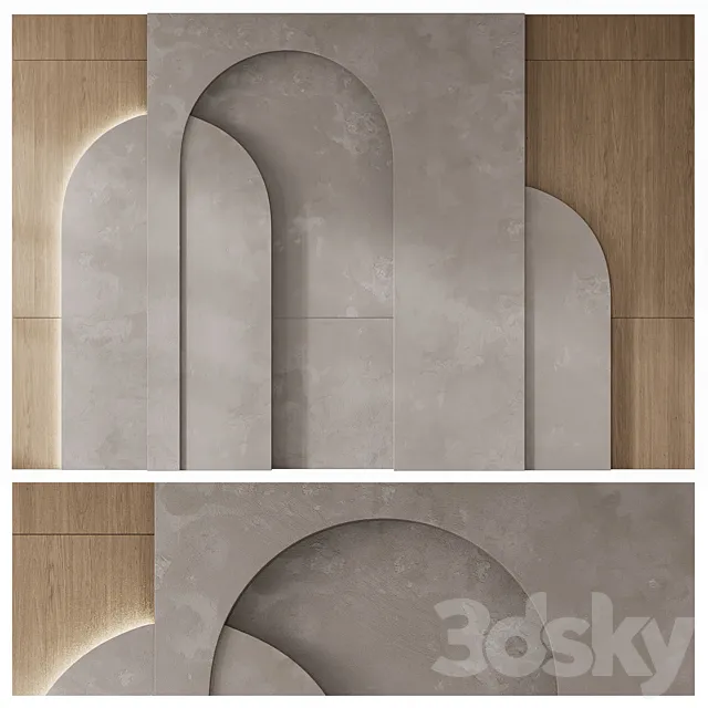 78 Wall Panel Arc 3D Model
