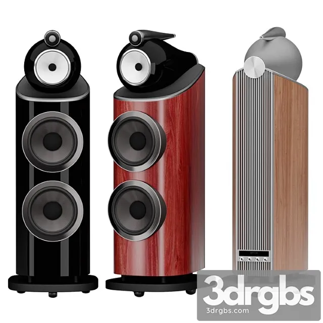 801 D4 Tower Speaker 3D Model Download