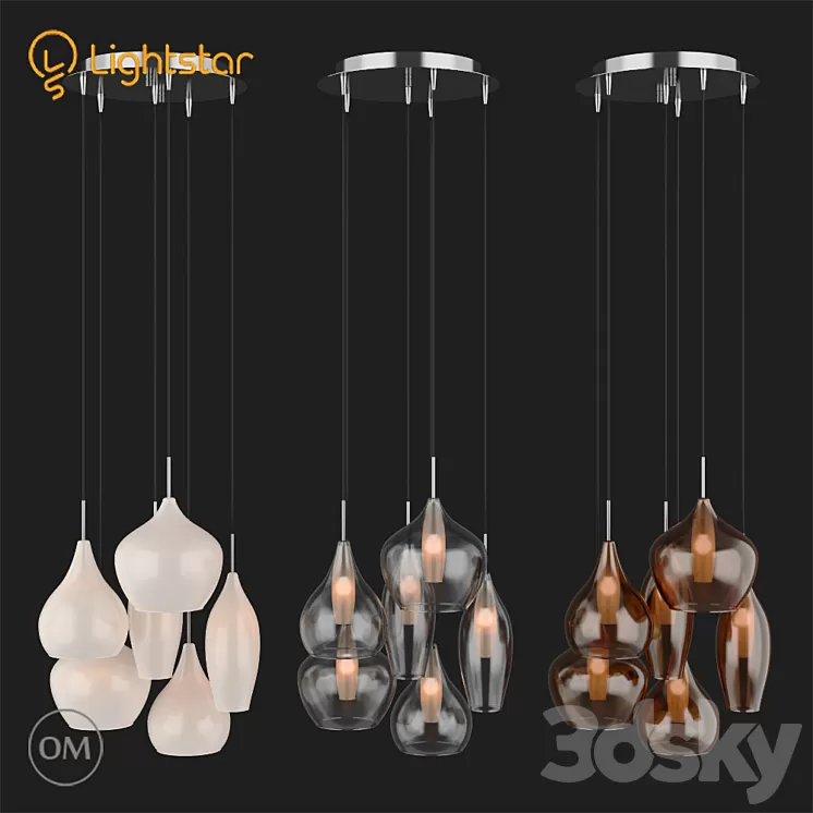 80306x PENTOLA Lightstar 3D Model 80306x PENTOLA Lightstar 3D Model