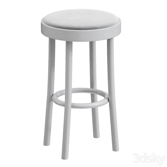 822 Stool with integrated cushion By TON 3D Model