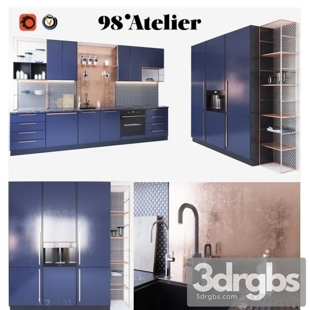 98 Atelier Kitchen 3D Model Download