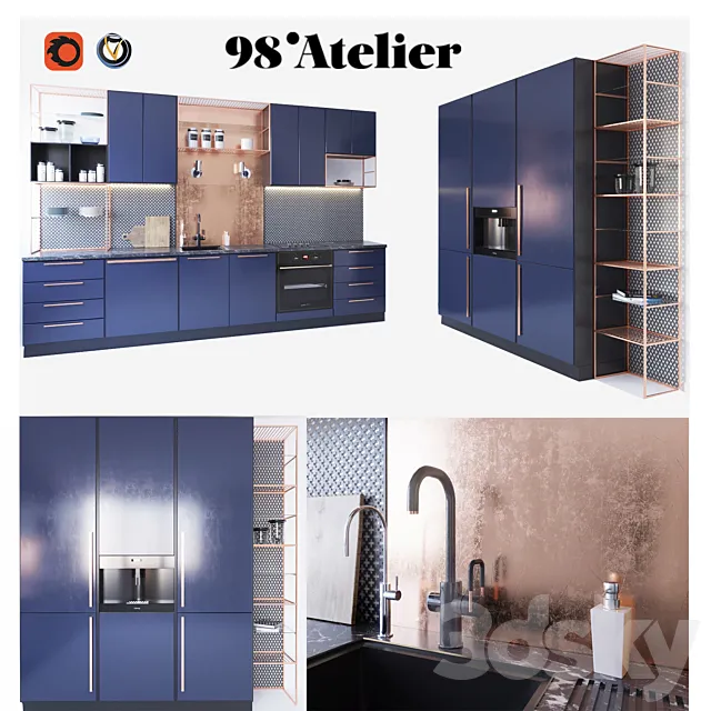 98’Atelier Kitchen 3DModel