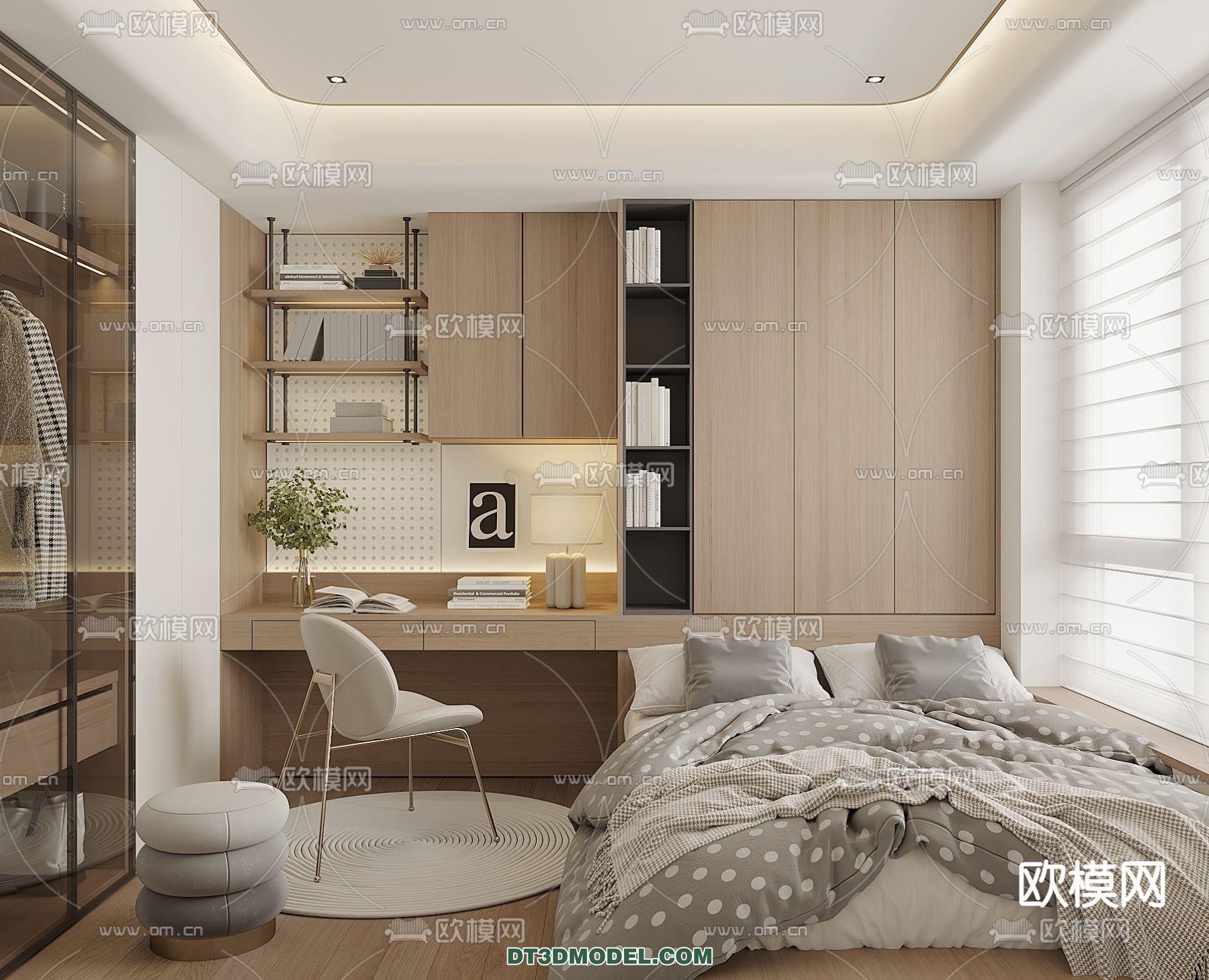 Tatami Bedroom – Japan Bedroom – 3D Scene – 088