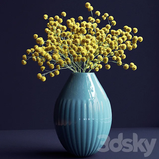 A bouquet of flowers in a vase 17 3DModel A bouquet of flowers in a vase 17 3DModel