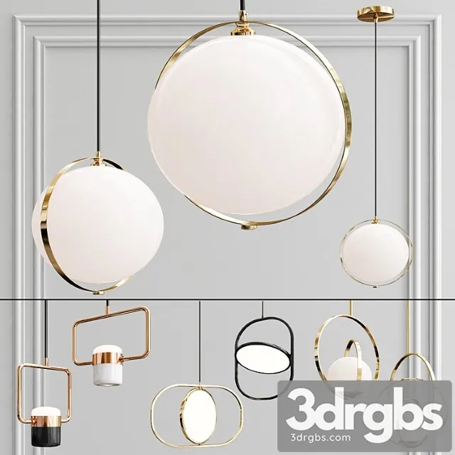 A collection of pendant lights. 3D Model Download A collection of pendant lights. 3D Model Download
