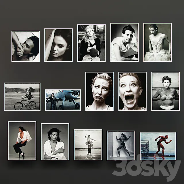 A collection of photos Annie Leibovitz 3DModel A collection of photos Annie Leibovitz 3DModel