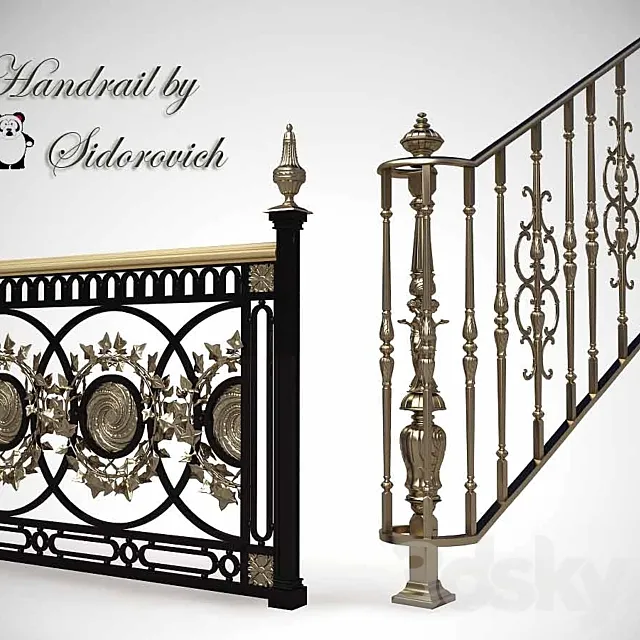 A Handrail 3D Model