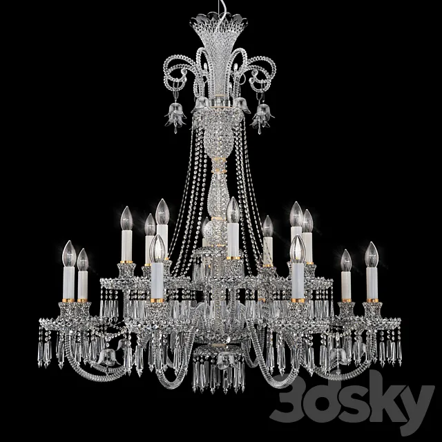 A large chandelier Italamp 282_8 + 8 3D Model