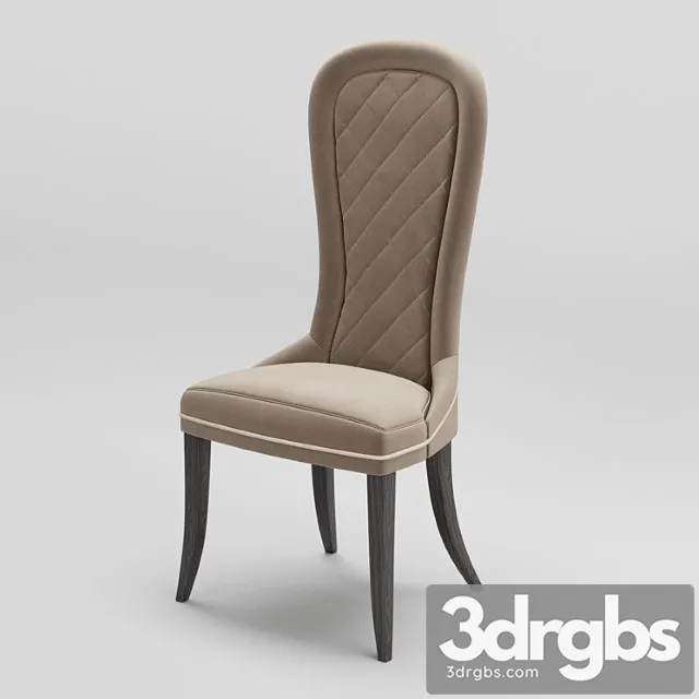 A R Arredamenti Oliver Collection Dinner Chair Art Ol10 3D Model Download