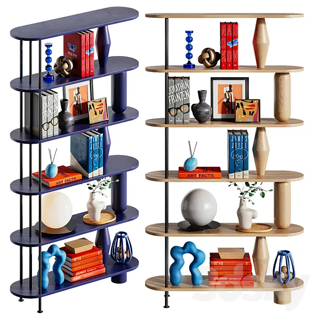 A rack with a bright decor VAZOO 1 from TAMO 3D Model