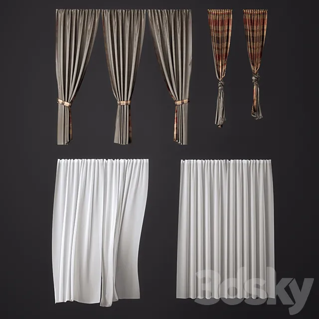 A set of curtains ?1 3DModel